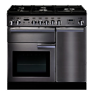 Rangemaster Professional+ 90 Dual Fuel Range Cooker Stainless Steel